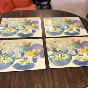 4 Vintage Tupperware Cork placemats
